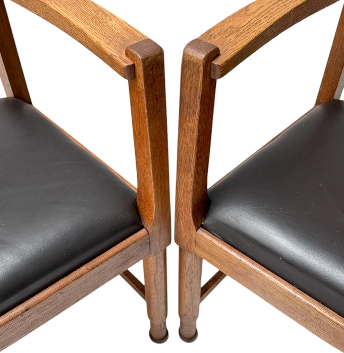 Two Art Deco Amsterdamse School Armchairs, by Frits Spanjaard, 1920s